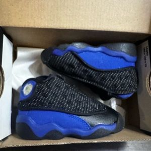 Jordan 13 royal blue and black size 4c never worn